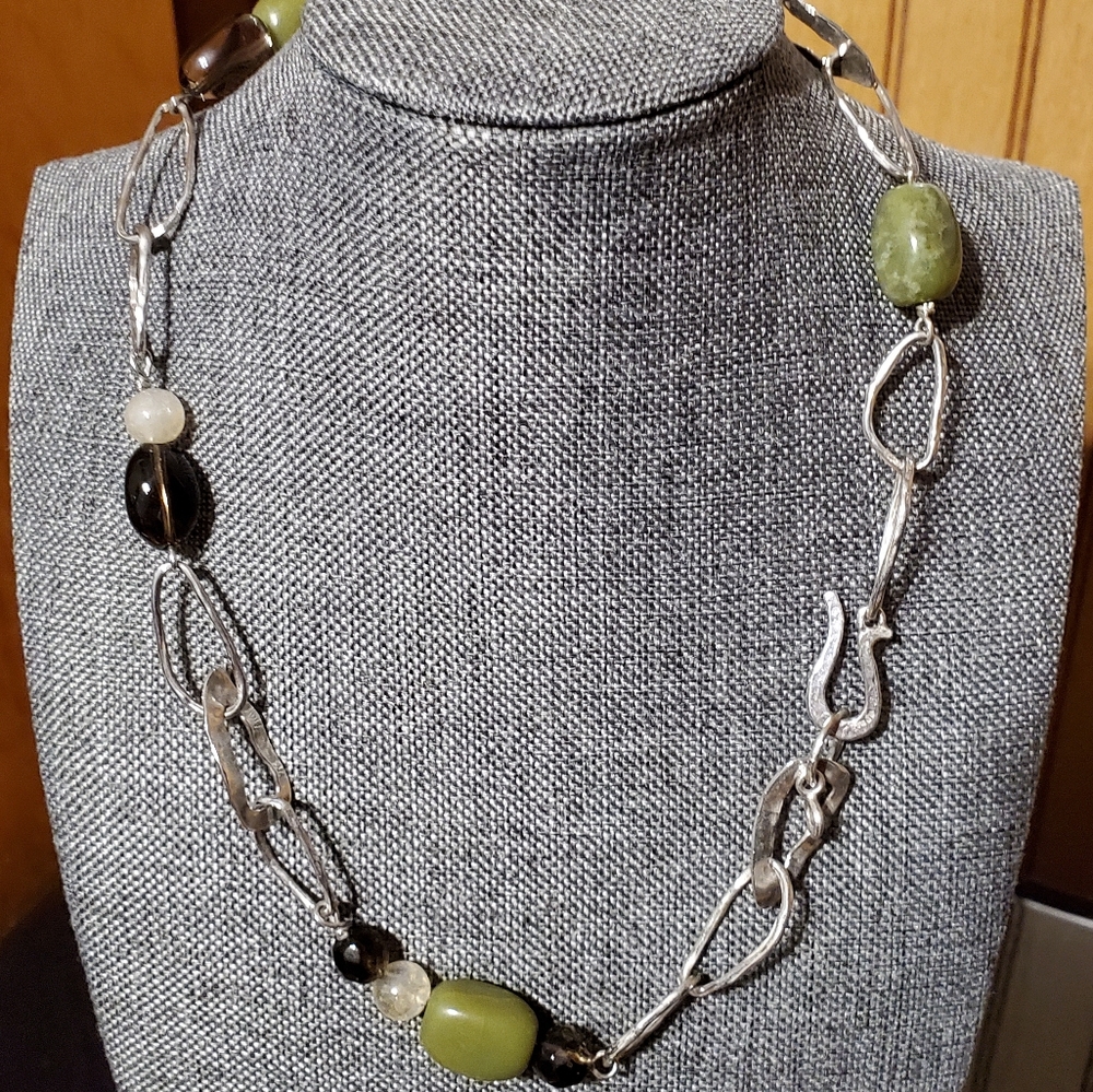 SILPADA sterling and smoky quartz necklace